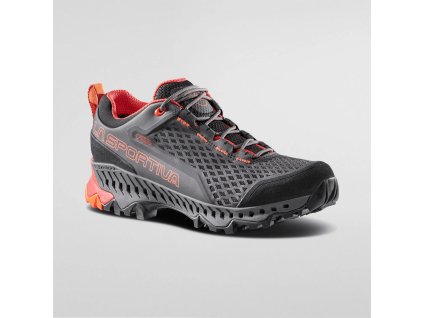 LA SPORTIVA Damen-Trekkingstiefel SPIRE W'S GTX carbon/kirsche tomate - schwarz