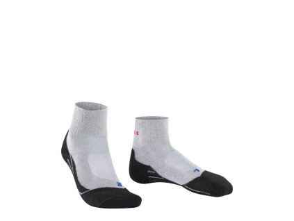 FALKE Women's TREKKING TK2 EXPLORE SHORT COOL hellgraue Socken - grau