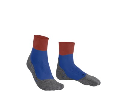 FALKE Herren TREKKING TK2 EXPLORE SHORT COOL kobaltblaue Socken - blau