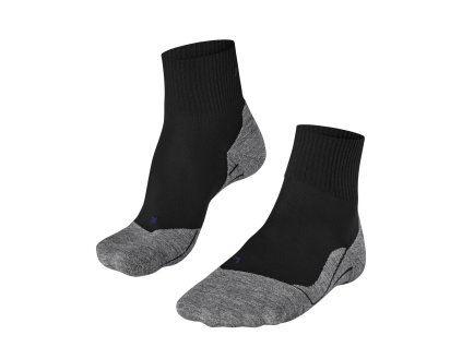 FALKE Men's TREKKING TK5 SHORT COOL schwarz-mix Socken - schwarz/grau