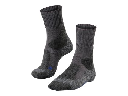 FALKE Herren TREKKING TK1 COOL Asphalt Schmelzsocken - grau