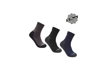 SENSOR Sport-Socken 3er-Pack TREKING EVO schwarz/grau/blau