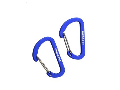 MUNKEES FLAT WIREGATE Flachkarabiner 2Stück - 4x40 mm