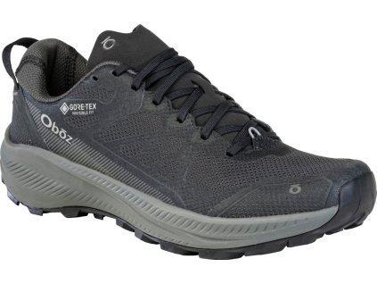 OBOZ Herren-Trekkingschuhe KATABATIC LT LOW GTX WATERPROOF WIDE schwarz Meer - schwarz