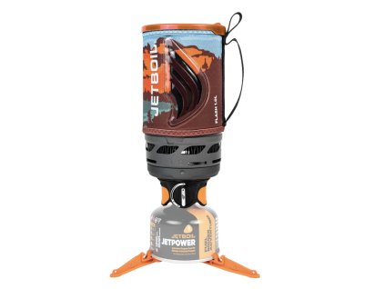 JETBOIL Outdoor-Kocher FLASH 1 l Berglandschaft - bordeauxrot