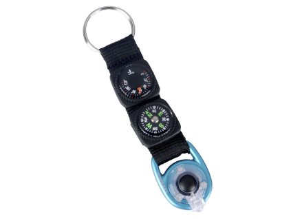 MUNKEES Schlüsselanhänger mit Thermometer, Kompass und LED