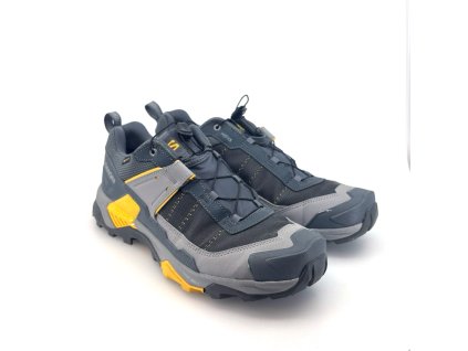 BAZAR - SALOMON Herren Wanderschuhe X ULTRA 5 GTX turbulence/monument/spicy mustard - grau (Größe EU - komplett 44)
