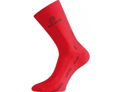 DAUERHAFTE WLS MERINO SOCKEN-ROT (Größe L)