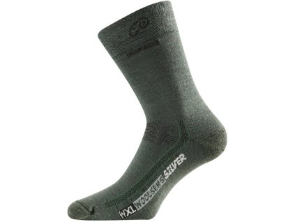 LASTING WXL MERINO SOCKS- DUNKELGRÜN (Farbe Grün, Größe S)