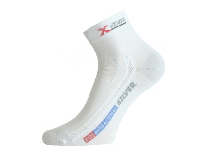 NACHHALTIGE XOS FUNKTIONSSOCKEN MIT SILBER - WEISS (Farbe Weiß, Größe S)