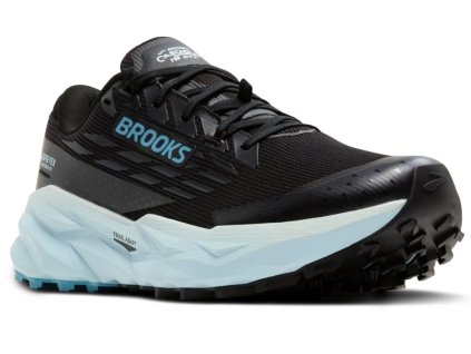 BROOKS Damen Laufschuhe CASCADIA 19 GTX schwarz/ebony/blaue Blume - schwarz (Größe EU - komplett 37,5)