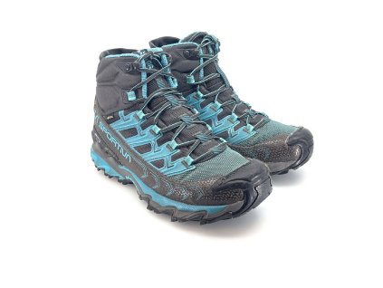 BAZAR - LA SPORTIVA Damen-Trekkingschuhe ULTRA RAPTOR II MID W's GTX carbon/topaz - blau/schwarz (Größe EU - komplett 39,5)