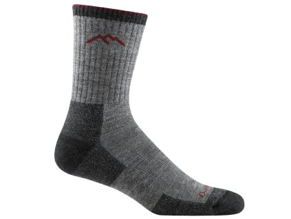 DARN TOUGH Herren Trekkingsocken HIKE/TREK HIKER MIDWEIGHT MERINO CUSHION MICRO CREW anthrazit - schwarz (Größe L)
