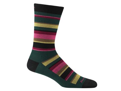 DARN TOUGH Herrentrekkingsocken LIFESTYLE LIGHTWEIGHT MERINO CREW Kiefer - grün (Größe L)