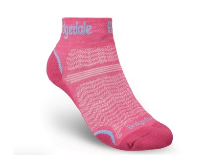 BRIDGEDALE Damen Trekkingsocken HIKE ULTRALIGHT MERINO PERFORMANCE ANKLE rosa - rosa (Größe L)