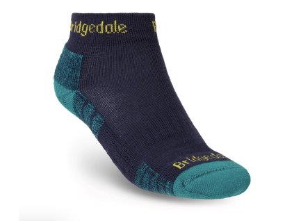 BRIDGEDALE Herren Trekkingsocken HIKE LIGHTWEIGHT MERINO PERFORMANCE ANKLE petrol/navy - blau (Größe L)