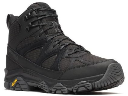 MERRELL Herren Winter-Trekking-Stiefel THERMO SNOW GRIP MID WP schwarz - schwarz (Größe EU - komplett 42)