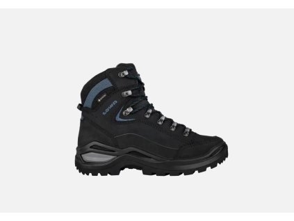LOWA Damen-Trekkingschuhe RENEGADE EVO GTX MID Ws schwarz/blau - schwarz (Größe EU - komplett 35)