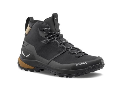 SALEWA Herren-Trekkingstiefel PUEZ 2 MID PTX M schwarz/schwarz - schwarz (Größe EU - komplett 39)