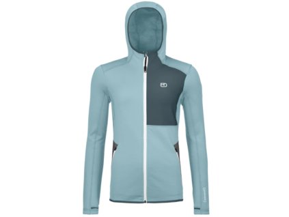 ORTOVOX Women's FLEECE HOODY W's glacie grau- grau (Größe L)