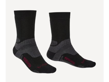 BRIDGEDALE Herren Trekkingsocken HIKE MIDWEIGHT MERINO PERFORMANCE BOOT - schwarz (Größe 40-43)