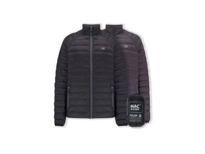 MAC IN A SAC Herren Wende-Daunenjacke POLAR DOWN JKT REVERSIBLE schwarz/charcoal - schwarz (Größe XXL)
