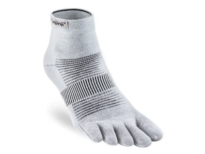 INJINJI RUN LIGHTWEIGHT MINI CREW ULTRA-THIN SOCKS grau (Größe L)
