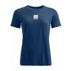 ORTOVOX Damen T-shirt 120 COOL TEC ABSTRACT TS Tiefsee - blau