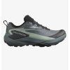 SALOMON Women's GENESIS GTX W turbulence/schwarz/grün milieu Laufschuhe - grau