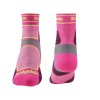 BRIDGEDALE Damen TRAIL RUN ULTRALIGHT T2 COOLMAX SPORT 3/4 CREW Socken Farbton rosa (Größe L)