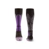 BRIDGEDALE Damen Ski Socken SKI MIDWEIGHT MERINO PERFORMANCE OVER CALF schwarz/lila - schwarz/lila (Größe L)