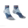 BRIDGEDALE Damen Trekkingsocken HIKE MIDWEIGHT MERINO PERFORMANCE ANKLE blau - blau (Größe L)