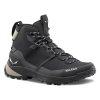 SALEWA Damen-Trekkingschuhe PUEZ 2 MID PTX W schwarz/schwarz - schwarz (Größe EU - komplett 35)