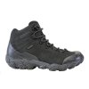 OBOZ Herren-Trekking-Schuhe BRIDGER MID B-DRY WIDE WATERPROOF schwarz sea- schwarz (Größe EU - komplett 42)