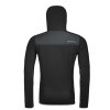 ORTOVOX Herren FLEECE HOODY 25 schwarz rabenschwarz - grau (Größe L)