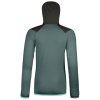 ORTOVOX W's FLEECE GRID HOODY dark artic grey- schwarz (Größe L)