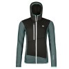 ORTOVOX W's FLEECE GRID HOODY dark artic grey- schwarz (Größe L)