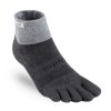 INJINJI Fingersocken TRAIL MIDWEIGHT MINI CREW PADDED CUSHIONING Granit - grau (Größe L)