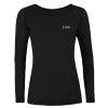 DIRECT ALPINE Damen-T-Shirt FURRY LONG LADY 2.0 schwarz - schwarz (Größe L)