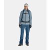 ORTOVOX Damen Softshelljacke SWISSWOOL COL BECCHEI HYBRID JACKET gletschergrau - hellblau (Größe L)