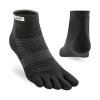 INJINJI Finger-Socken RUN LIGHTWEIGHT MINI-CREW ULTRA-THIN schwarz - schwarz (Größe L)