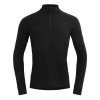 DEVOLD Men's DUO ACTIVE MERINO MAN ZIP NECK schwarz - schwarz (Größe S)