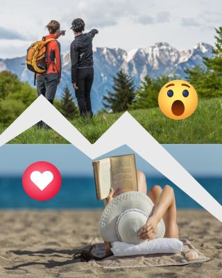 Wohin fährst du am liebsten in Urlaub? 🌍✈️ Schreib uns ein Emoji in die Kommentare. ❤️ = Meer 😮 = Berge Magst du die...