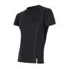 SENSOR MERINO ACTIVE pánské triko kr.rukáv (Barva Černá, Velikost XXL)