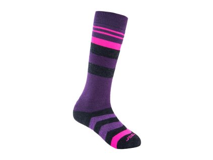 SENSOR Șosete sport SLOPE MERINO - violet-roz