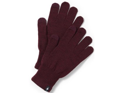10026701SMW01 LINER GLOVE, black cherry heather
