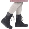 pomar women s reki gore tex felt boot granit felt black waxy leather