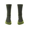 BRIDGEDALE Men's MTB SUMMER T2 CS BOOT dark green/lime socks - verde
