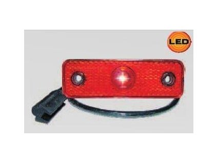 1102 pozicka led cervena aspock 24v 0 5m zastrcka