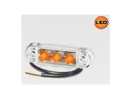 1636 pozicka led pro slim 12v oranzova cire provedeni